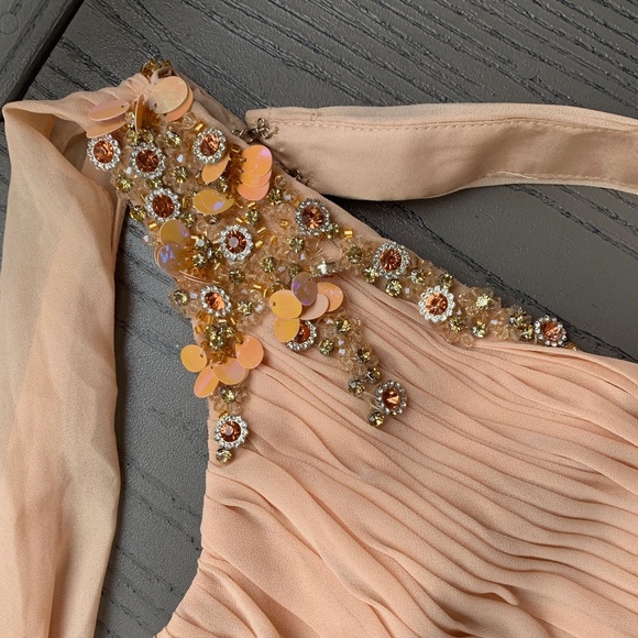 Mac Duggal Float One Shoulder Open Back Gown - Picture 4 of 14